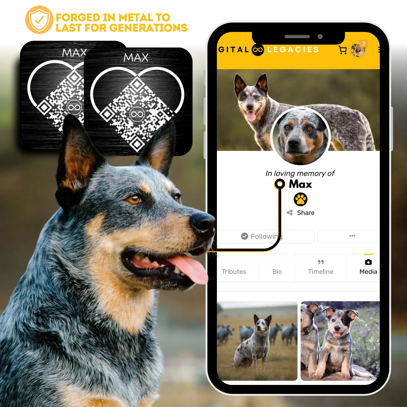 Pets Digital Legacies Plaque